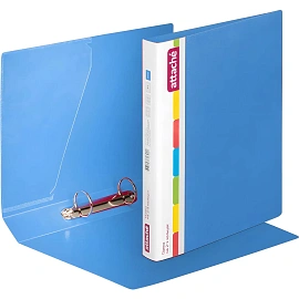 Папка на 2-х кольцах Attache 42 синяя до 250 листов (пластик 0.7 мм)