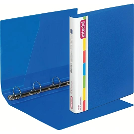 Папка на 4-х кольцах Attache 42 синяя до 250 листов (пластик 0.7 мм)