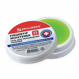 Гель для увлажнения пальцев АНТИБАКТЕРИАЛЬНЫЙ BRAUBERG, 25 г, Россия, 221040 фото Гель для увлажнения пальцев АНТИБАКТЕРИАЛЬНЫЙ BRAUBERG, 25 г, Россия, 221040