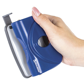 Дырокол BRAUBERG "Original", до 20 листов, синий, 222540 фото Дырокол BRAUBERG "Original", до 20 листов, синий, 222540