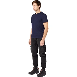 Футболка темно-синяя короткий рукав 100% хлопок (размер 56-58 (XXL))