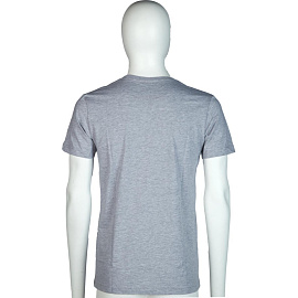 Футболка серый меланж короткий рукав 100% хлопок (размер 40-42 (S))