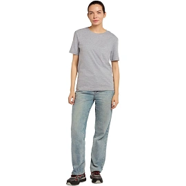 Футболка серый меланж короткий рукав 100% хлопок (размер 48-50 (L))