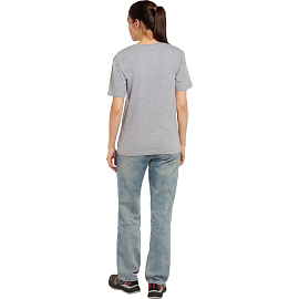 Футболка серый меланж короткий рукав 100% хлопок (размер 52-54 (XL))