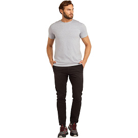 Футболка серый меланж короткий рукав 100% хлопок (размер 56-58 (XXL))