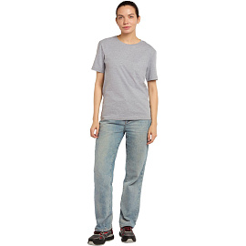 Футболка серый меланж короткий рукав 100% хлопок (размер 60-62 (XXXL))