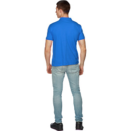 Футболка поло васильковая короткий рукав (размер XL)