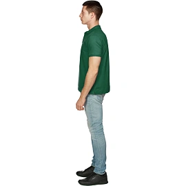 Футболка поло тёмно-зелёная короткий рукав (размер XXL)