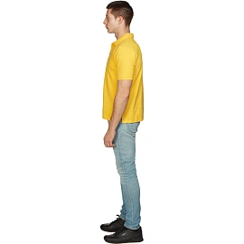 Футболка поло жёлтая короткий рукав (размер XXL)