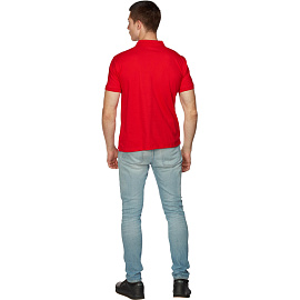 Футболка поло красная короткий рукав (размер XXXL)