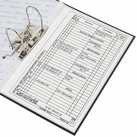 Папка-регистратор BRAUBERG с двумя арочными механизмами (до 800 листов), покрытие ПВХ, 125 мм, черная, 226053