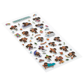 Наклейки объемные Мульти-Пульти "Чебанаклейки", 22*10см, пакет европодвес