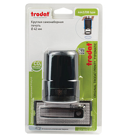 Печать самонаборная 1,5 круга, оттиск D=42 синий, TRODAT 4642 R1,5, крышка, КАССА В КОМПЛЕКТЕ, европодвес, 167183 фото Печать самонаборная 1,5 круга, оттиск D=42 синий, TRODAT 4642 R1,5, крышка, КАССА В КОМПЛЕКТЕ, европодвес, 167183