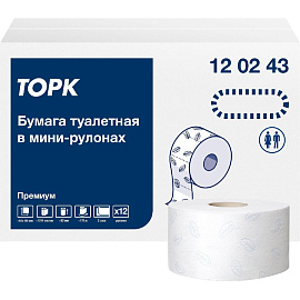 Бумага туалетная рулонная Торк (Tork) Premium T2 2-слойная белая 12 рулонов по 170 метров (120243) фото Бумага туалетная рулонная Торк (Tork) Premium T2 2-слойная белая 12 рулонов по 170 метров (120243)