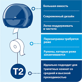 Бумага туалетная рулонная Торк (Tork) Premium T2 2-слойная белая 12 рулонов по 170 метров (120243) фото Бумага туалетная рулонная Торк (Tork) Premium T2 2-слойная белая 12 рулонов по 170 метров (120243)