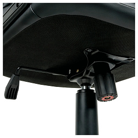 Кресло руководителя Helmi HL-E66 "Lines" LT, экокожа черная, механизм качания