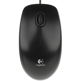 Мышь проводная Logitech B100 черная (910-003357)