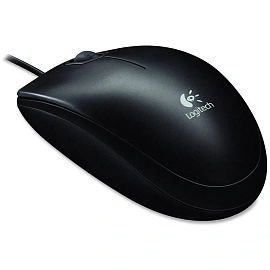 Мышь проводная Logitech B100 черная (910-003357)