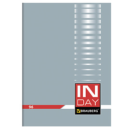 Тетрадь А4, 96 л., BRAUBERG скоба, клетка, обложка картон, "INDAY", 400520 фото Тетрадь А4, 96 л., BRAUBERG скоба, клетка, обложка картон, "INDAY", 400520