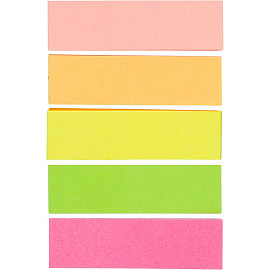 Клейкие закладки Attache бумажные 5 цветов по 50 листов 14x50 мм