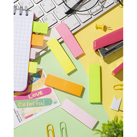Клейкие закладки Attache бумажные 5 цветов по 50 листов 14x50 мм