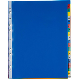 Разделитель листов Attache Selection A4+ пластик 20 листов (алфавитный)