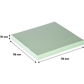 Стикеры Attache 76x76 мм пастельные салатовые (1 блок на 100 листов)