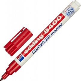 Набор маркеров для CD перманентных Edding E-8400/4S 4 цвета (толщина линии письма 0.5-1 мм)