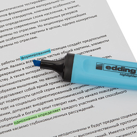 Текстовыделитель Edding E-345/10 синий (толщина линии 1-5 мм)