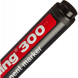 Маркер перманентный Edding E-300/1 черный (толщина линии 1,5-3 мм) круглый наконечник