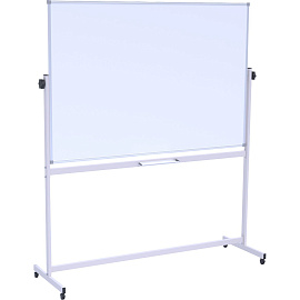 Доска магнитно-маркерная Attache (Attache Economy) Twist ПО-15Ф 100x150 см односекционная с лаковым покрытием (на колёсиках, поворотная, полочка для м