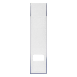 Лоток для бумаг вертикальный СТАММ "Респект", прозрачный, ширина 70мм фото Лоток для бумаг вертикальный СТАММ "Респект", прозрачный, ширина 70мм