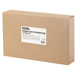Набор инструментов столярно-слесарный, 9 предметов, пластиковый бокс, ГРАНДМАСТЕР, 671325