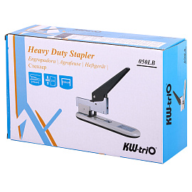 Степлер мощный KW-Trio 50LB до 210 листов черный (скобы № 23/6, 23/8, 23/10, 23/13, 23/15, 23/17, 23/20, 23/23)
