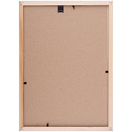 Рамка деревянная 21*30см, OfficeSpace, №1, акриловое небьющееся стекло, серебро