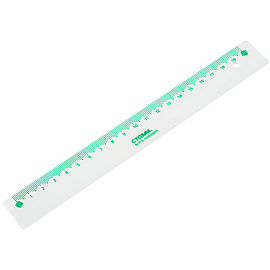 Линейка 20см СТАММ, пластиковая, непрозрачная, белая, с цветной шкалой фото Линейка 20см СТАММ, пластиковая, непрозрачная, белая, с цветной шкалой