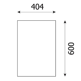Топ тумбы приставной Easy to lead Easy Standard (дуб темный/серый, 404x600x18 мм)