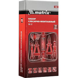 Набор инструмента столярно-слесарный Matrix 22 предмета (13561)