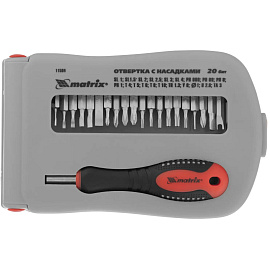 Отвёртка для точных работ Matrix с насадками (22 предмета, 11584)
