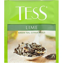 Чай зеленый Tess Lime Citrus peels 100 пакетиков фото Чай зеленый Tess Lime Citrus peels 100 пакетиков