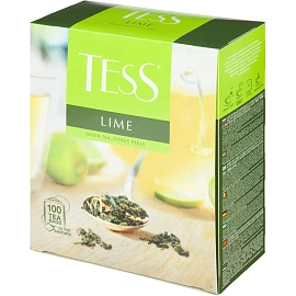 Чай зеленый Tess Lime Citrus peels 100 пакетиков фото Чай зеленый Tess Lime Citrus peels 100 пакетиков