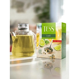 Чай зеленый Tess Lime Citrus peels 100 пакетиков