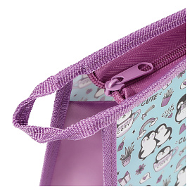 Папка с ручками А4 ArtSpace "Cute&Cozy", пластик, на молнии, 75мм