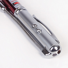 Указка лазерная с красным свечением до 200 м (со стилусом, с фонариком, с ручкой, с УФ проверкой наличности)