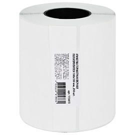 Этикетки термотрансферные, ПОЛИПРОПИЛЕН, 100х150 мм, 250 этикеток в ролике, 115615