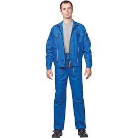 Костюм рабочий летний мужской л06-КБР васильковый (размер 44-46, рост 170-176)