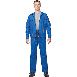 Костюм рабочий летний мужской л06-КБР васильковый (размер 44-46, рост 182-188)