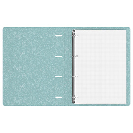 Тетрадь на кольцах А4, 120л., BG "Розы", картон, матовая ламинация