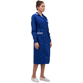 Халат для горничных и уборщиц у01-ХЛ с длинным рукавом васильковый (размер 48-50, рост 170-176) фото Халат для горничных и уборщиц у01-ХЛ с длинным рукавом васильковый (размер 48-50, рост 170-176)