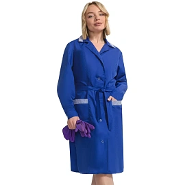 Халат для горничных и уборщиц у01-ХЛ с длинным рукавом васильковый (размер 48-50, рост 170-176) фото Халат для горничных и уборщиц у01-ХЛ с длинным рукавом васильковый (размер 48-50, рост 170-176)